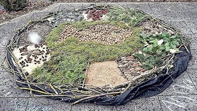 "Naturmandala" - geschaffen von den Kommunionkindern der Pfarrei Unterpreppach
