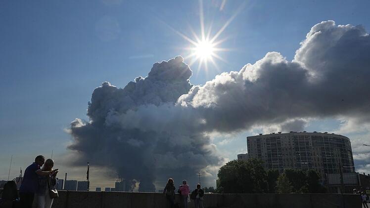 Ukraine-Krieg - Drohnenangriff auf St. Petersburg
