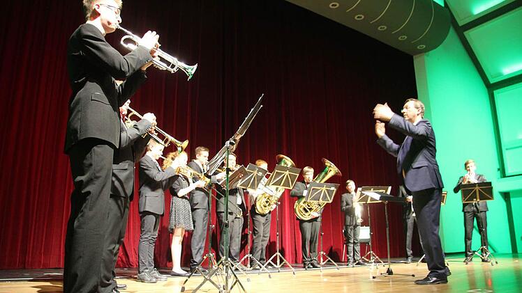 Eine Wahnsinnsleistung zeigte das Blechbläserensemble: Die Nachwuchskünstler hatten die Ouvertüre aus der Oper Freischütz einstudiert