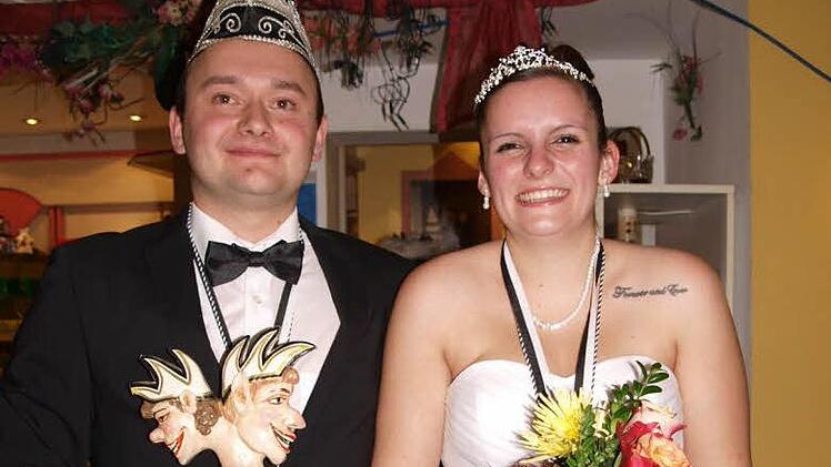 Gerade erst verheiratet, jetzt Prinzenpaar: Julia und Andreas Redel. Foto: Thomas Weichert