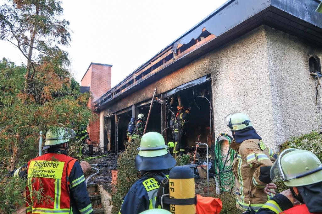 Großbrand im Kreis Bamberg: Wohnhaus steht in Flammen