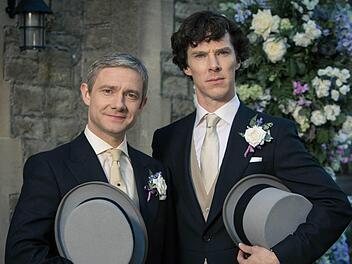 John Watson (Martin Freeman) und Sherlock (Benedict Cumberbatch, von links) Foto: Hartswood Films/BBC