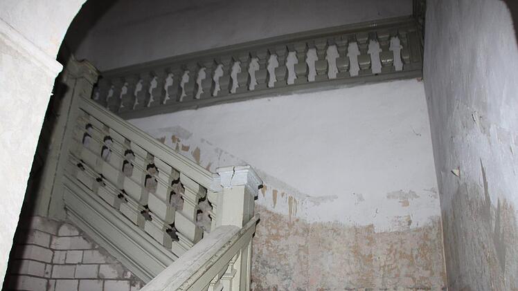 Treppenaufgang im Ebenhäuser Schloss.Heike Beudert