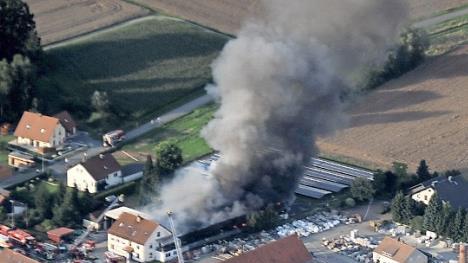 Am 9. August brannte die Werkhalle in Gundelsdorf ab. Foto: Archiv/Olaf Pilz