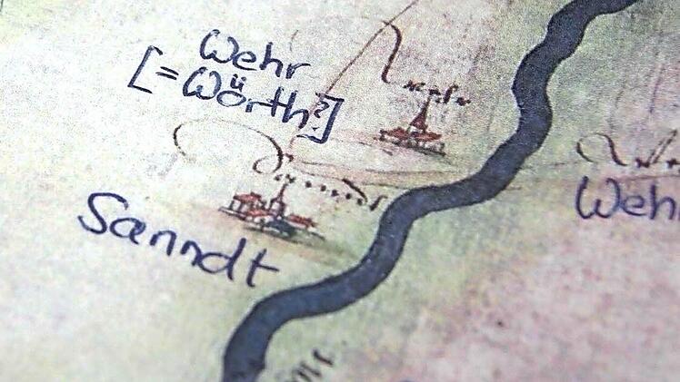 Alte Karten, andere Namen... früher hieß Sand noch "Sanndt".Foto: Sarah Dann