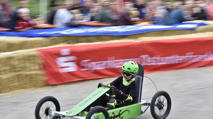Nachwuchsfahrer Emil Hemetsberger aus Königsberg fuhr in der Leichtgewichtsklasse mit seinem "Gecko" auf den 3. Platz