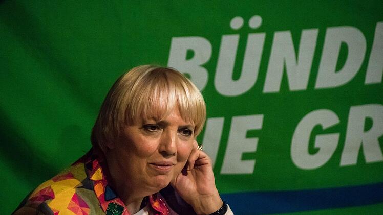 Impressionen vom Wahlkampfauftritt von Claudia Roth beim Kreisverband Coburg-Stadt der GrünenFoto: Jochen Berger