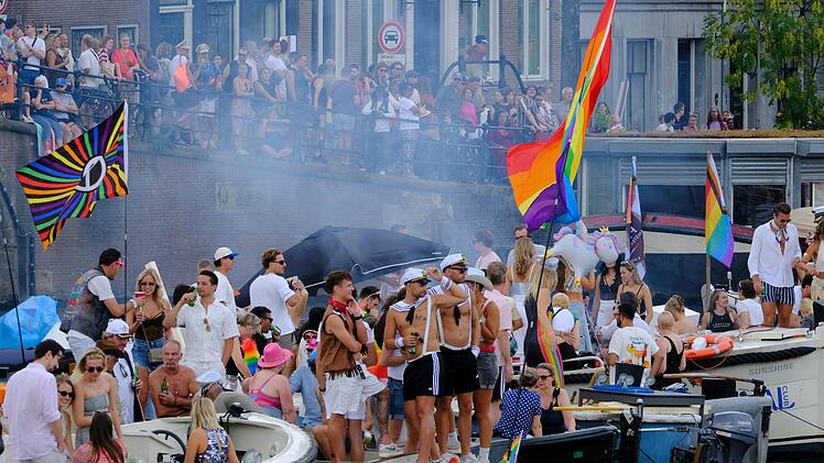 Canal Parade in Amsterdam