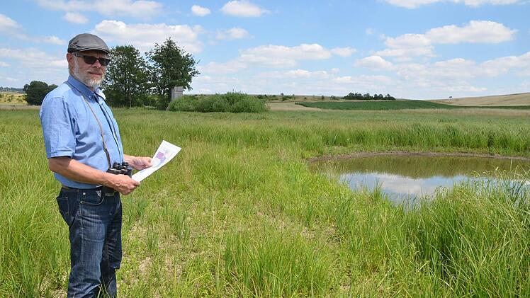 Frank Reißenweber 2018 als Geschäftsführer des Landschaftspflegeverbandes bei der Öffentlichkeitsarbeit. Foto: CT Archiv / Rainer Lutz