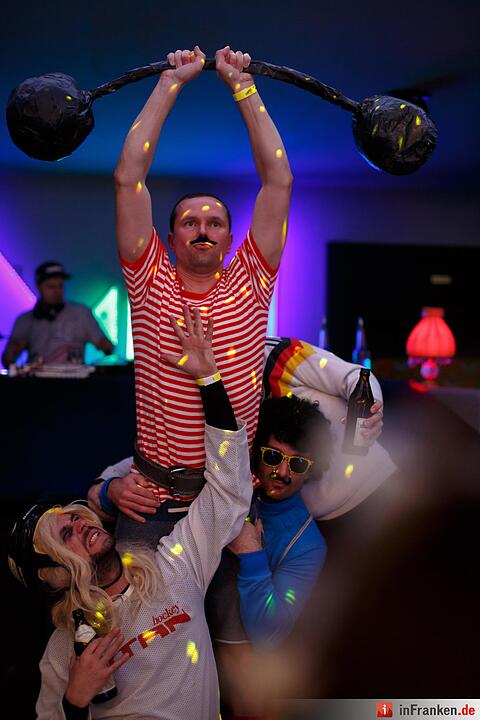 Retro Sportler Fasching