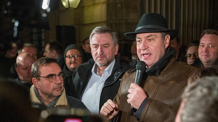Winterklausur der CSU-Landtagsfraktion - Bauernprotest