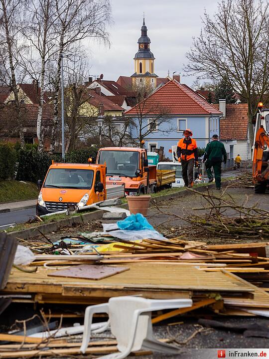 Tornado in Kürnach - Tag danach