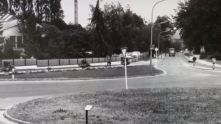 So sah der Bereich Callenberger Straße in Coburg in Höhe der Firma Gaudlitz vor dem Bau der Gaudlitz-Kreuzung aus.Foto: CT-Archiv
