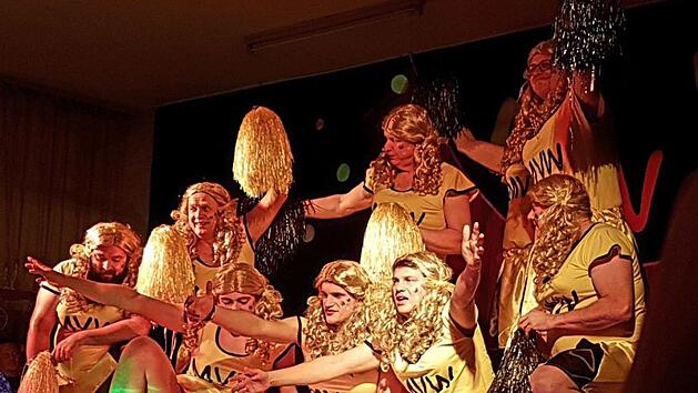 Das M&auml;nnerballett des Musikverein Wittershausen  sorgte f&uuml;r Hochstimmung . Foto: Udo Sell