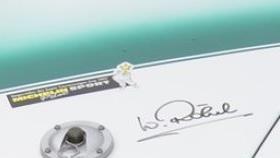 Dafür hat sich der Aufwand gelohnt: die Unterschrift des Rallyefahrers.