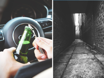 Alko-Fahrt endet in Gasse