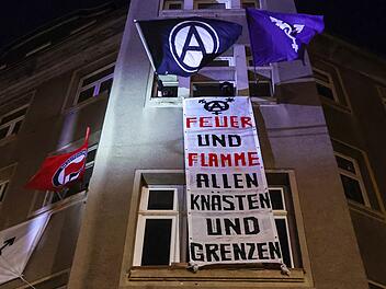 Protest nach Urteilsverk&uuml;ndung gegen Lina E.