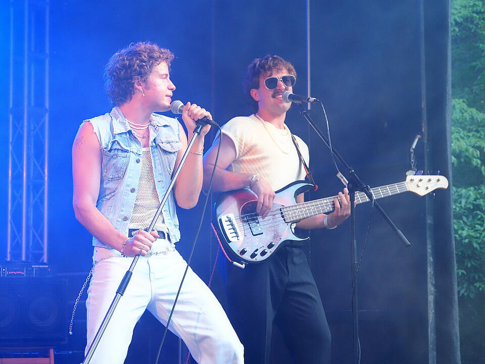 Das Fest fand im Schlosspark statt.