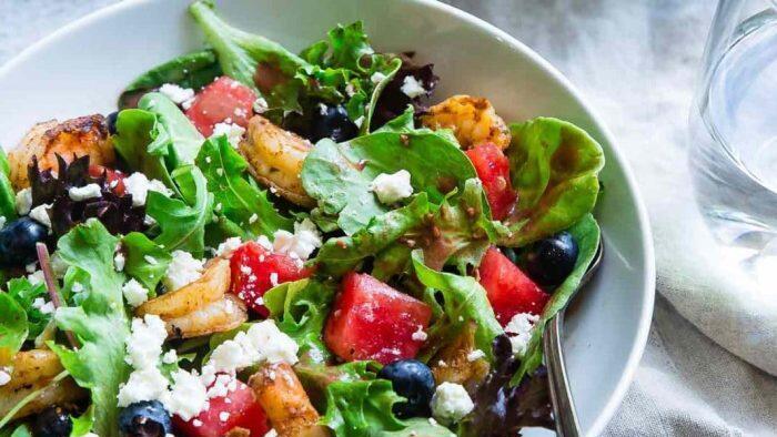 Roemersalat-mit-Wassermelone