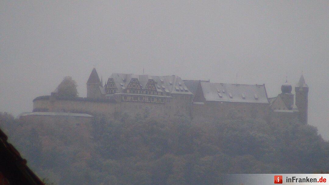 Erster Schnee in Franken