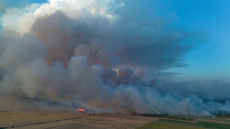 Waldbrand in der Gohrischheide