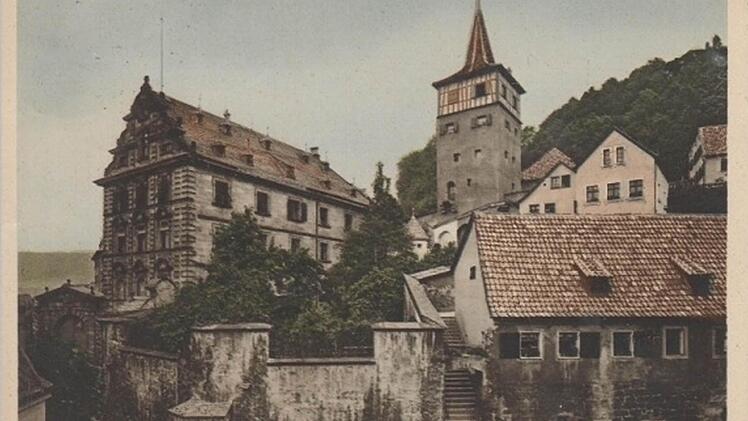 Historische Ansicht des Roten Turms und des Langheimer Amtshofs. Foto: Archiv Stephan Tiroch