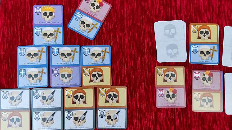 Spiele-Test Das Beinhaus von Sedlec: Minimalistische Kartenspiel-Empfehlung mit Domino-Schädeln
