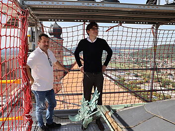 Kulmbach: Auf der Plassenburg wird der Uhrenturm saniert