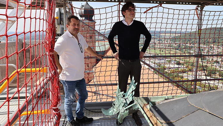 Kulmbach: Auf der Plassenburg wird der Uhrenturm saniert
