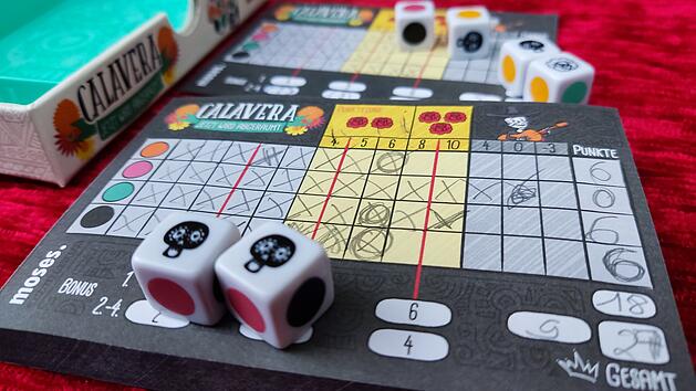 Spiele-Test Calavera: So gut ist das W&uuml;rfelbingo mit Totenk&ouml;pfen