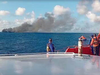 Brand auf einer indonesischen F&auml;hre