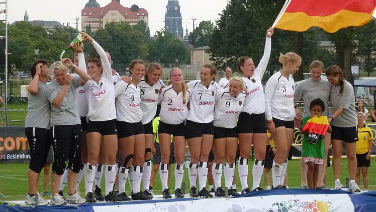 Die Deutsche Nationalmannschaft bei der Siegerehrung. Foto: privat