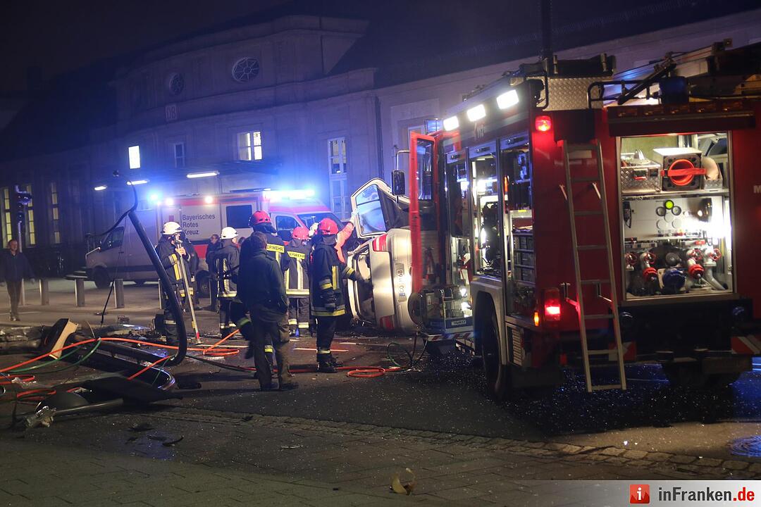 Verkehrsunfall am Bahnhof Coburg