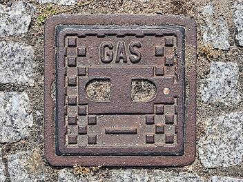 Gas-Metallplatte