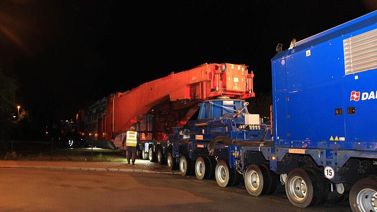Schwertransporter Bamberg am 5. Mai 2015 Foto: Ferdinand Merzbach