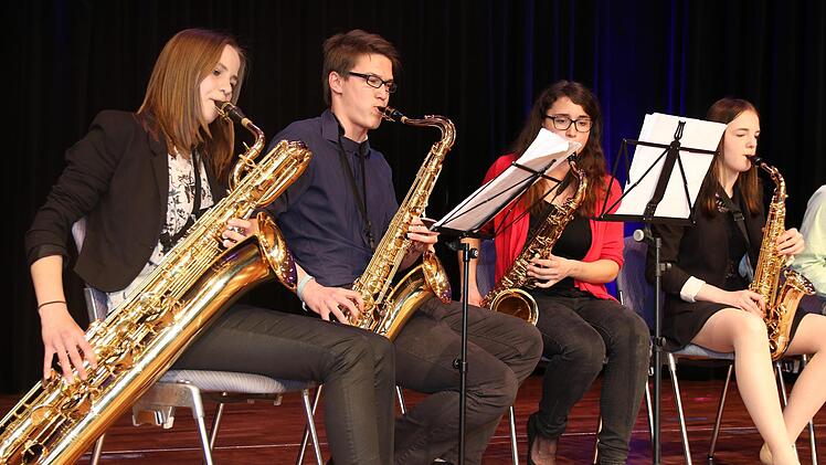Das Saxophon-Ensemble des Coburger Gymnasiums AlbertinumWolfgang Desombre