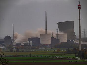 Sprengung Kühltürme Kernkraftwerkes Gundremmingen