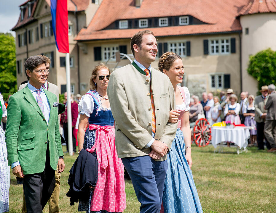 Heimf&uuml;hrung der Braut des F&uuml;rsten Castell-R&uuml;denhausen