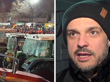 Gunzenhausen: Bäcker taucht bei riesigem Bauernprotest auf - "fahren Industrie an die Wand"