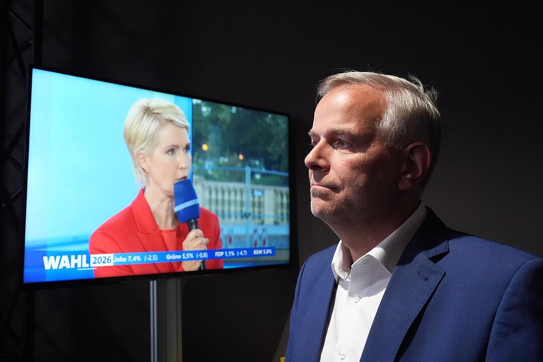 Landtagswahl Mecklenburg-Vorpommern - TV-Studio