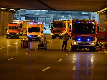 Drastisches Unfall-Szenario auf A9 bei Bayreuth simuliert