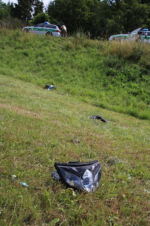 Schwerer Motorradunfall bei Maßbach