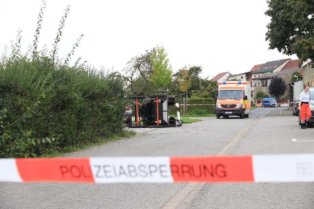 Landkreis Schweinfurt: Pferdekutsche kippt um