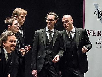Vielseitig und brillant: Das Vokalquintett "Amarcord" aus Leipzig begeisterte vor zahlreichen Zuhörern in Coburg. Foto: Jochen Berger