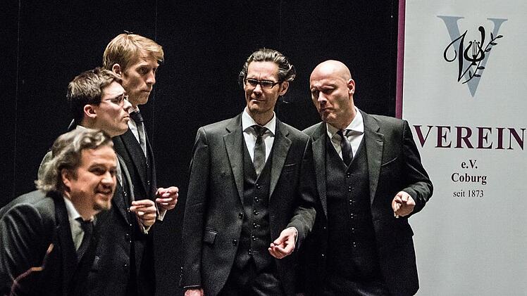 Vielseitig und brillant: Das Vokalquintett "Amarcord" aus Leipzig begeisterte vor zahlreichen Zuhörern in Coburg. Foto: Jochen Berger