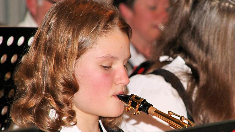 Der Musikverein beim Neujahrskonzert in Maßbach. Foto: Dieter Britz