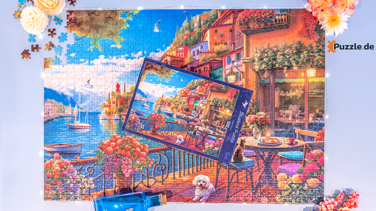 Viele Motive sind so detailreich gestaltet, dass du beim Puzzeln immer wieder Neues entdeckst. Das macht den Reiz aus – besonders, wenn das fertige Bild später gerahmt wird.