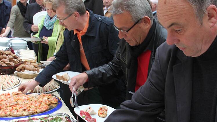 Die BR hatte zum Büfett eingeladen.