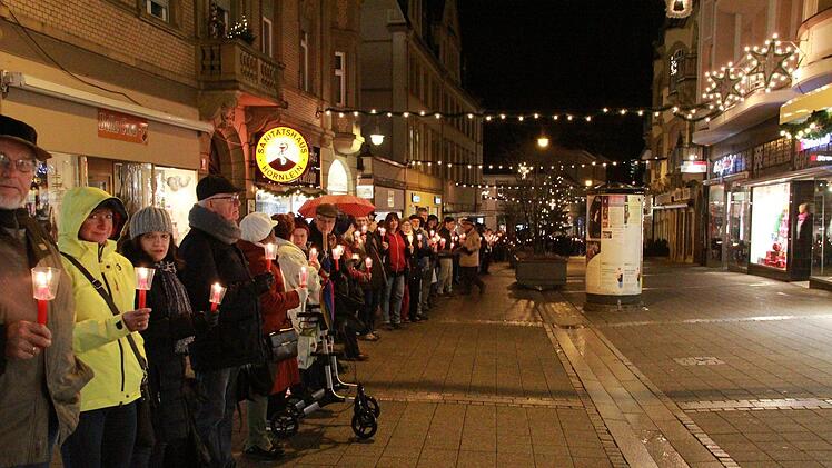 Lichterkette in Bad Kissingen. Foto: Johannes Schlereth
