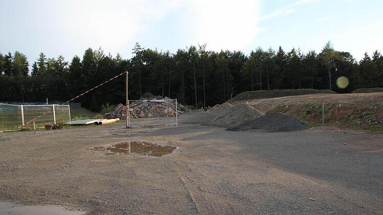 Gewerbegebiet Buchrasen, Bad Brückenau: Hier plant die Firma Enders eine Produktionshalle. Foto: Ulrike Müller